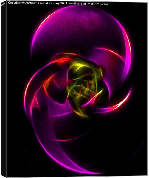 See Me Feel Me Canvas Print by Abstract  Fractal Fantasy
