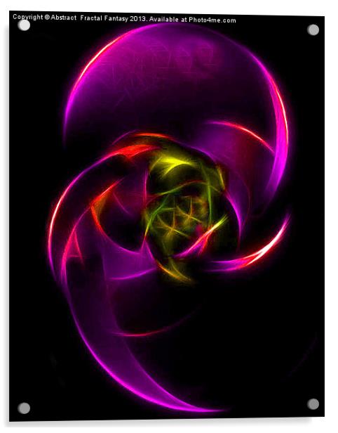 See Me Feel Me Acrylic by Abstract  Fractal Fantasy