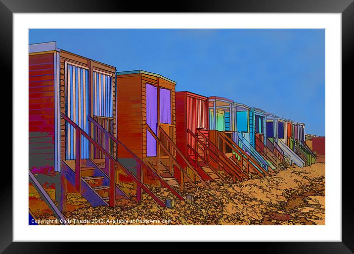 Vibrant Seaside Hideaways Framed Mounted Print by Chris Thaxter