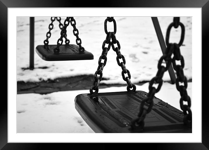 Winter Swings Framed Mounted Print by Adrian Wilkins