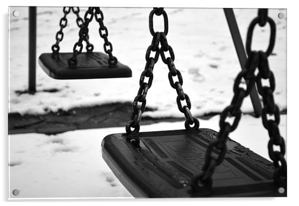 Winter Swings Acrylic by Adrian Wilkins