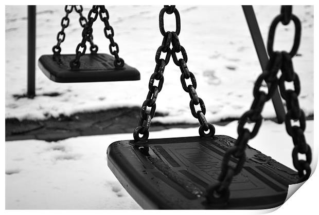 Winter Swings Print by Adrian Wilkins