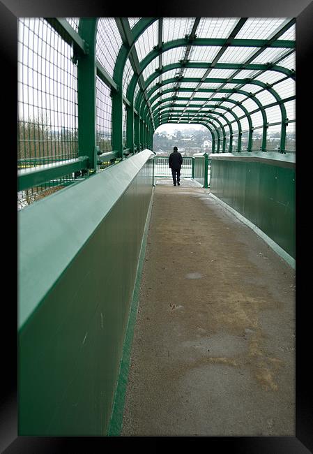 Railway Footbridge Framed Print by Adrian Wilkins