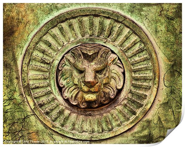 Majestic Lion Guardian Print by Chris Thaxter
