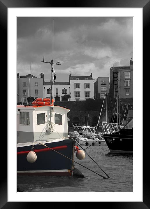 Tenby Harbour Framed Mounted Print by HELEN PARKER