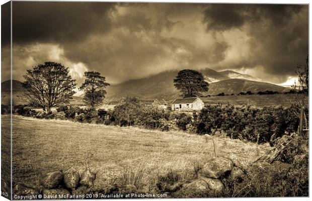 Timeless Mournes Canvas Print by David McFarland