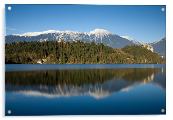 Beautiful lake Bled Acrylic by Ian Middleton