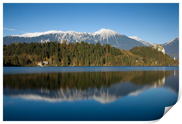 Beautiful lake Bled Print by Ian Middleton
