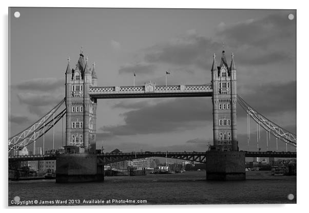 Tower Bridge Acrylic by James Ward