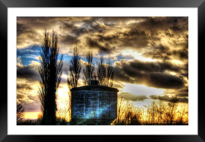 Blue, sunset Framed Mounted Print by Catherine Davies