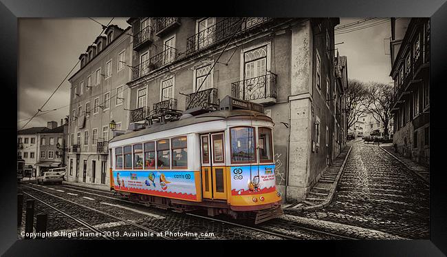 Carris Tram 574 Lisbon Framed Print by Wight Landscapes