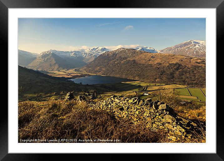 Brothers Water - Cumbria Framed Mounted Print by David Lewins (LRPS)