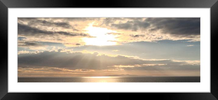 Irish Sea Sunset Framed Mounted Print by Karl Butler