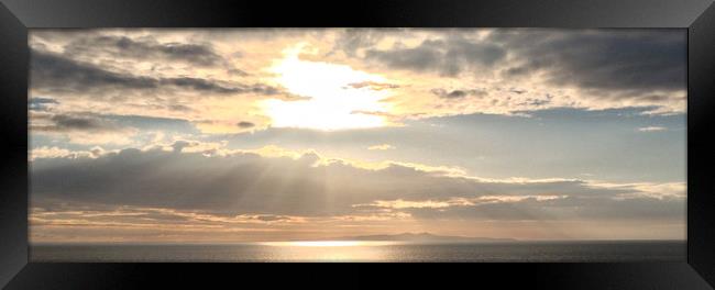 Irish Sea Sunset Framed Print by Karl Butler