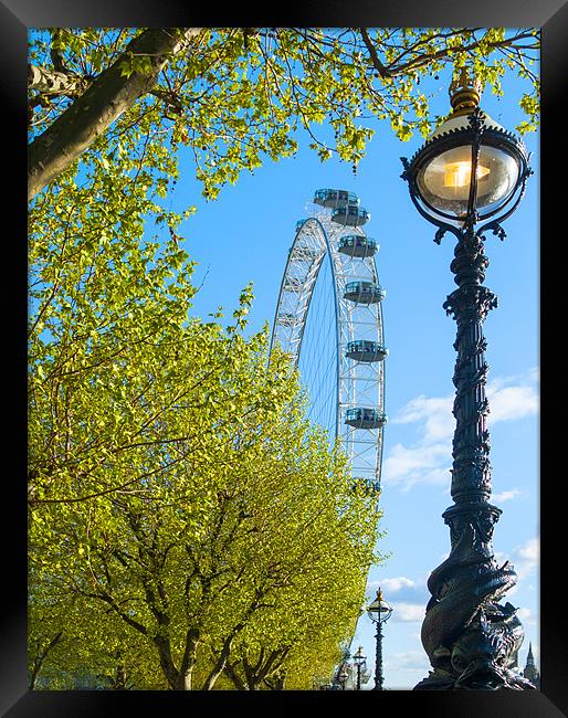 London Eye Summer Framed Print by Clive Eariss