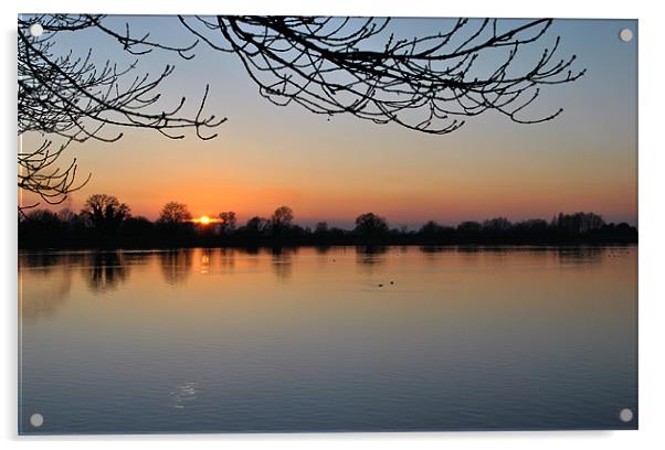 Sunset Over Startops End Acrylic by graham young