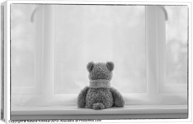 Teddy Bear Waiting Canvas Print by Natalie Kinnear