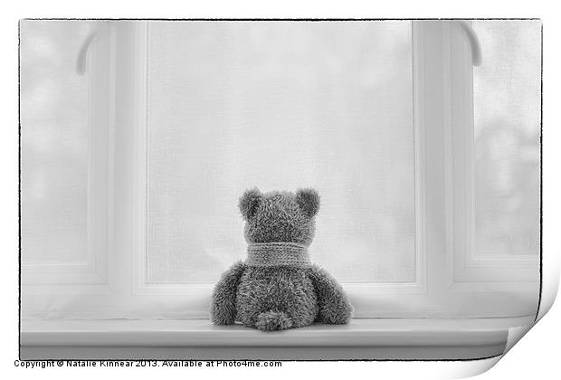 Teddy Bear Waiting Print by Natalie Kinnear