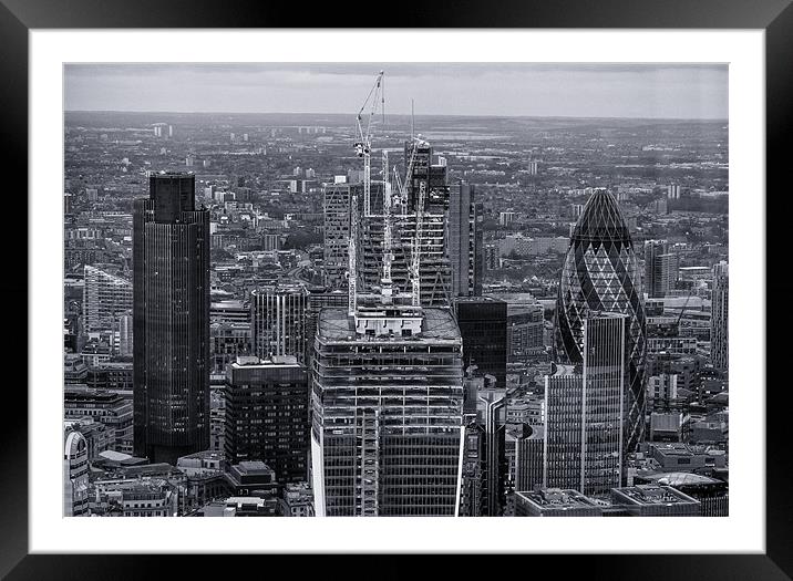 London City View Framed Mounted Print by Junwei Chu