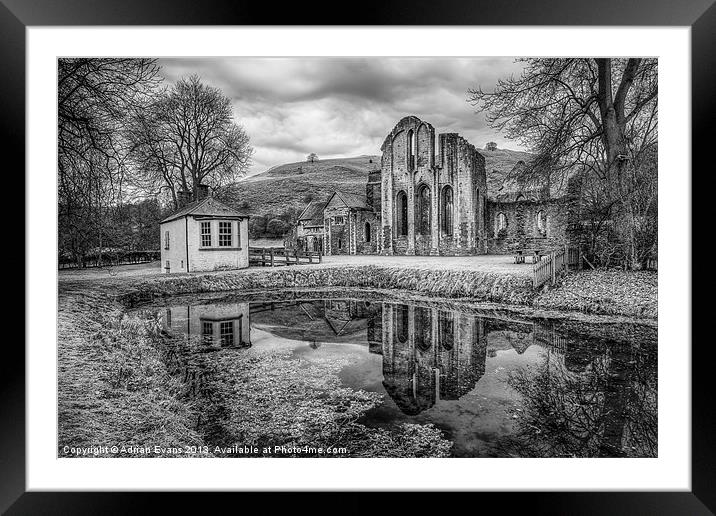 Abbey Reflections Framed Mounted Print by Adrian Evans