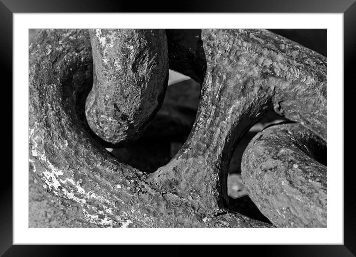 Chain Links Framed Mounted Print by Nigel Gooding