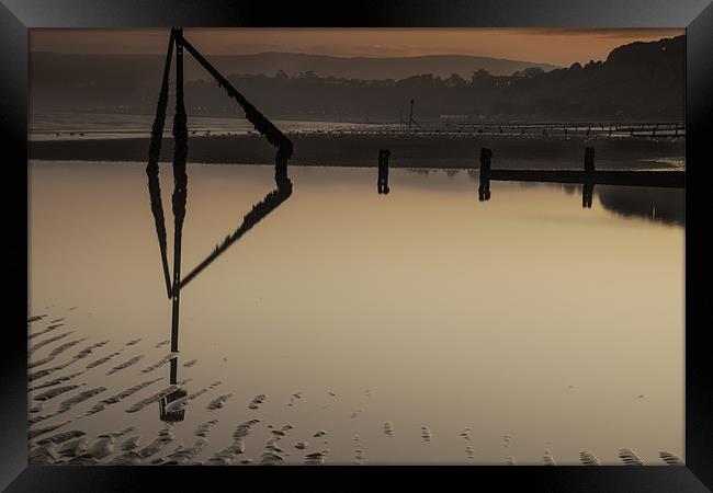 Sandown Sunset Framed Print by Nigel Gooding