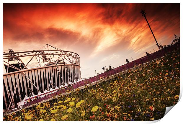 Olympic Stadium Print by Nigel Gooding