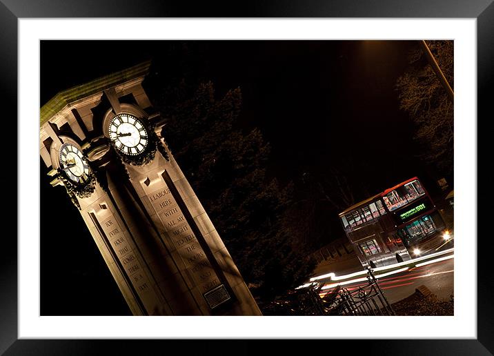 Tettenhall Clock Framed Mounted Print by Nigel Gooding