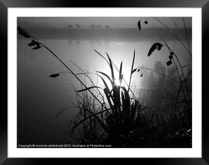 Daybreak 4 Framed Mounted Print by michelle whitebrook