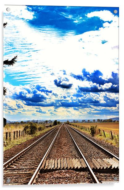 Train tracks Acrylic by robert garside