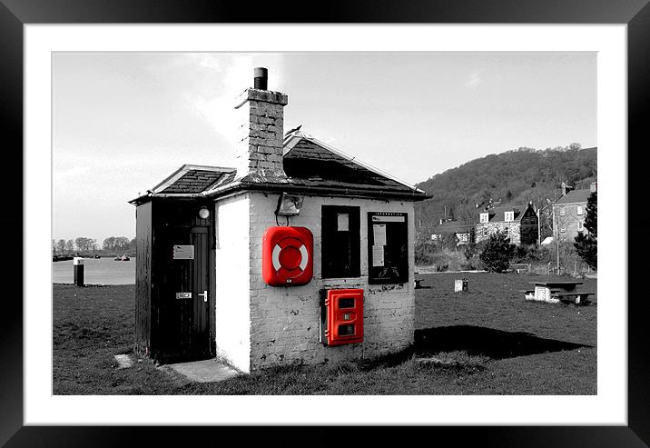 Bowling Basin Lock Keepers Hut Framed Mounted Print by Douglas Clark