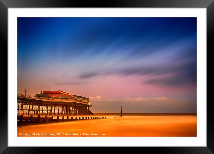 Colourful Cromer Peir Framed Mounted Print by Mark Bunning