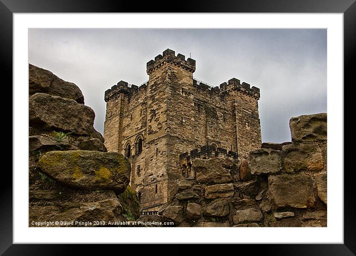 Castle Keep Framed Mounted Print by David Pringle
