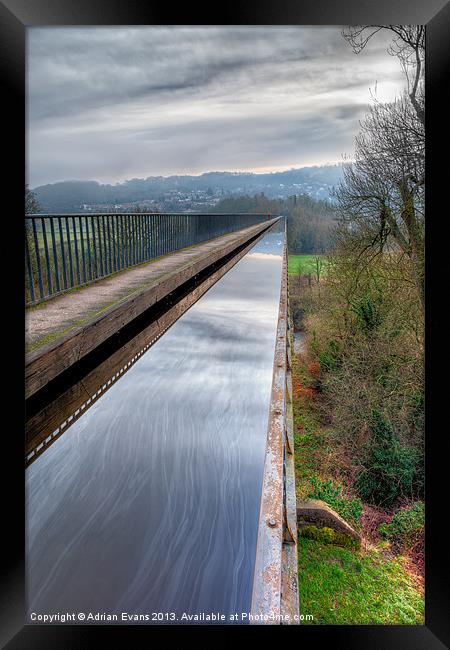 Pontcysyllte Aqueduct Wales Framed Print by Adrian Evans