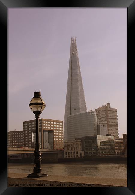 Shard Tower, London Framed Print by David Wilkins