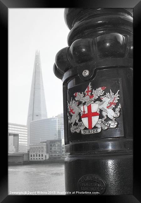 City of London Crest Framed Print by David Wilkins