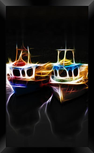 Light Boats Framed Print by Fraser Hetherington