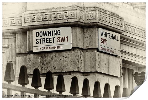 Downing Street Print by David Pringle