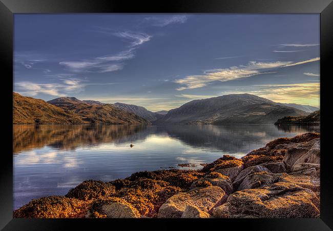 Loch Glendhu Scotland Framed Print by Derek Beattie