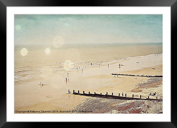 Cromer Seaside Framed Mounted Print by Rosanna Zavanaiu