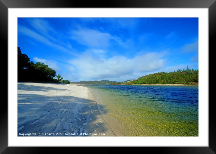 Silver Sands of Morar Framed Mounted Print by Chris Thaxter