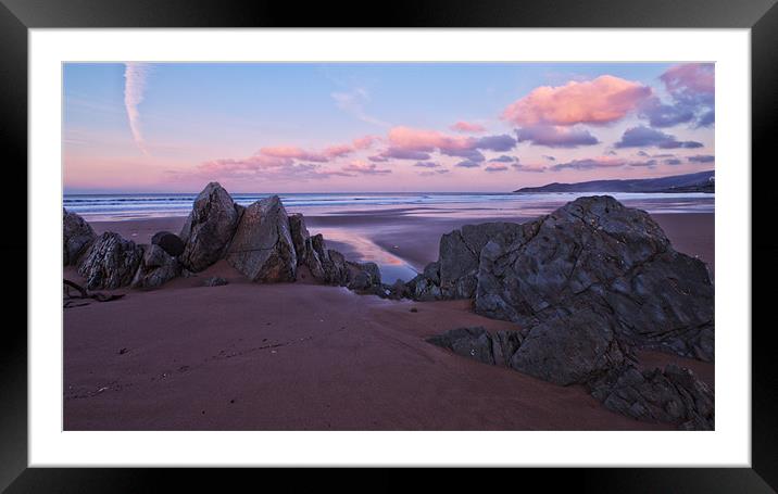 rocky sands Framed Mounted Print by Stephen Walters