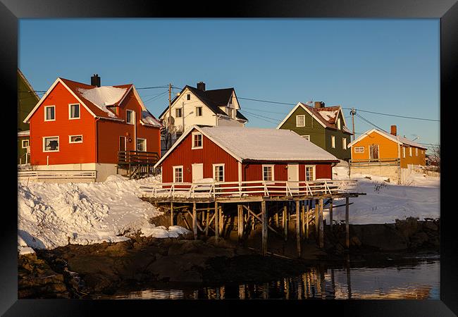 Henningsvaer Framed Print by Thomas Schaeffer