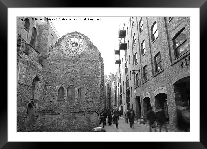 Winchester Palace, London Framed Mounted Print by David Wilkins