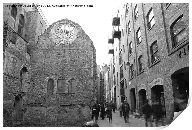 Winchester Palace, London Print by David Wilkins