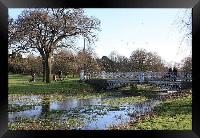 The River Gade Framed Print by Alan Winter