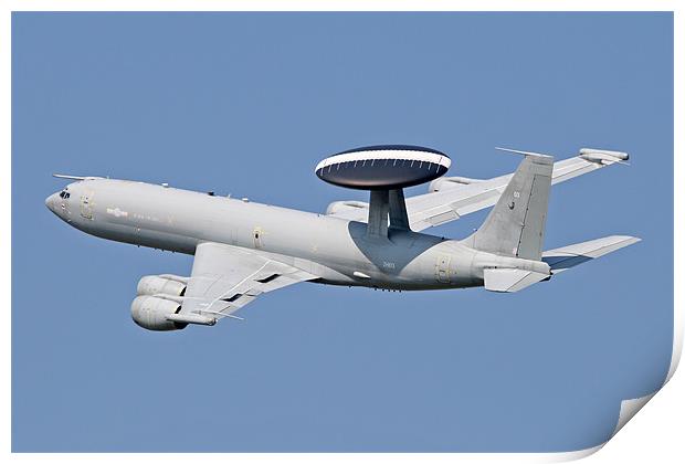 E-3 AWACS topside Print by Rachel & Martin Pics