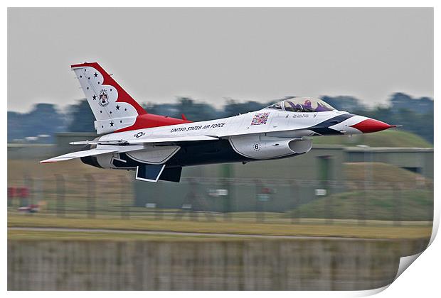 USAF Thunderbird keeps it low Print by Rachel & Martin Pics