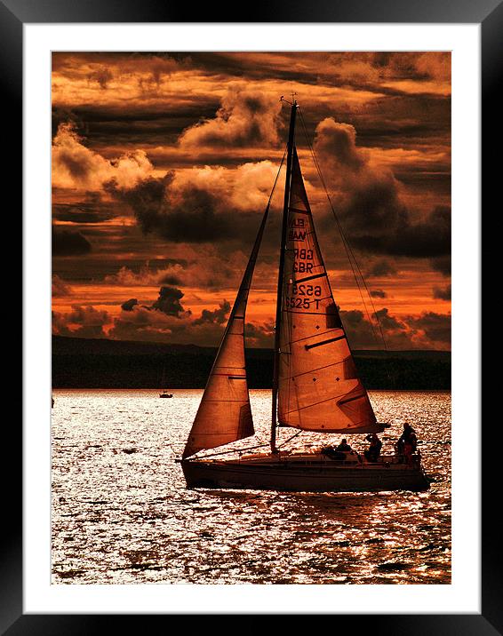 Red Sails in the Sunset Framed Mounted Print by