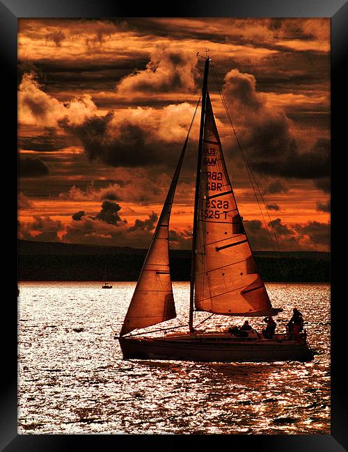 Red Sails in the Sunset Framed Print by